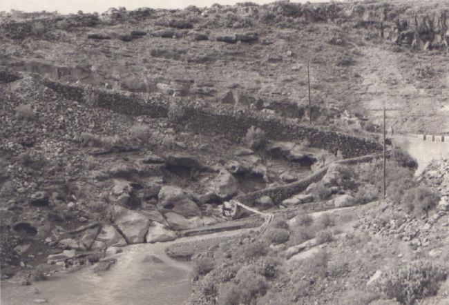 Adeje. Carretera General del Sur. Fondo Fotográfico Ayuntamiento de Adeje